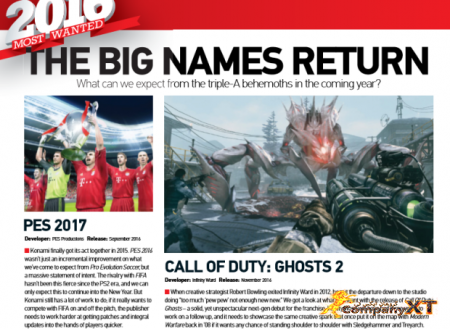 بازی Call of Duty Ghosts 2,Forza Horizon 3 و NFS 2016 به صورت سوتفاهم در مجله UK Magazine فاش شده اند؟