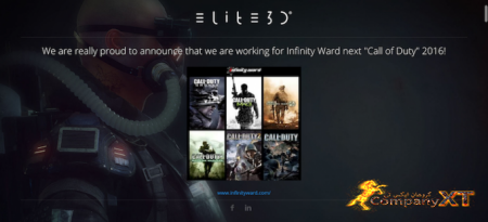 استدیو elite3d در ساخت بازی Call of Duty 2016 به Infinity Ward کمک می کند.