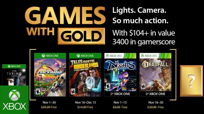 بازی های رایگان ماه November با Xbox Live Gold مشخص شدند