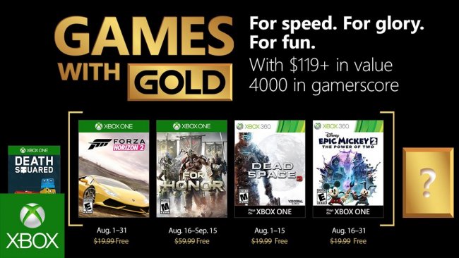 بازی های رایگان ماه August با Xbox Live Gold مشخص شدند|یک ماه فوق العاده