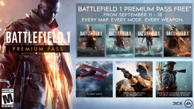 پریمیوم پس بازی Battlefield 1 و 4 هم اکنون به مدت محدودی رایگان می باشد