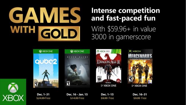 بازی های رایگان ماه December با Xbox Live Gold مشخص شدند