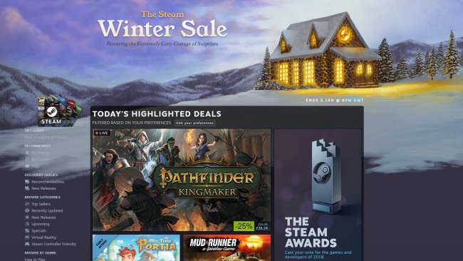 تخفیفات زمستانی Steam آغاز شد|بیش از هزاران بازی تخفیف خورده اند!