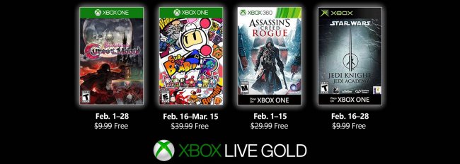 بازی های رایگان ماه February با Xbox Live Gold مشخص شدند