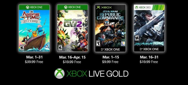 بازی های رایگان ماه March با Xbox Live Gold مشخص شدند