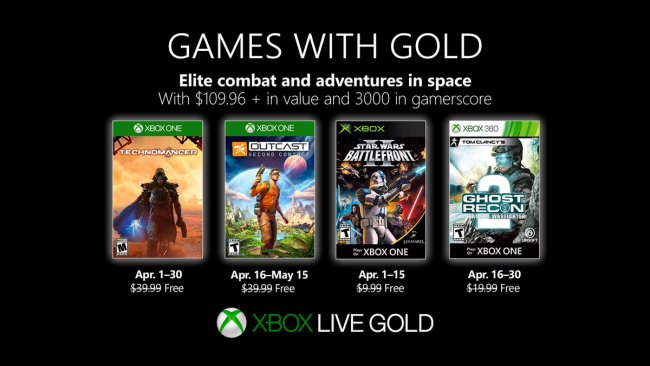 بازی های رایگان ماه April با Xbox Live Gold مشخص شدند