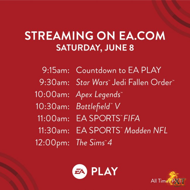شرکت EA از تاریخ و ساعت لایو استریم مراسم EA Play 2019 رونمایی کرد