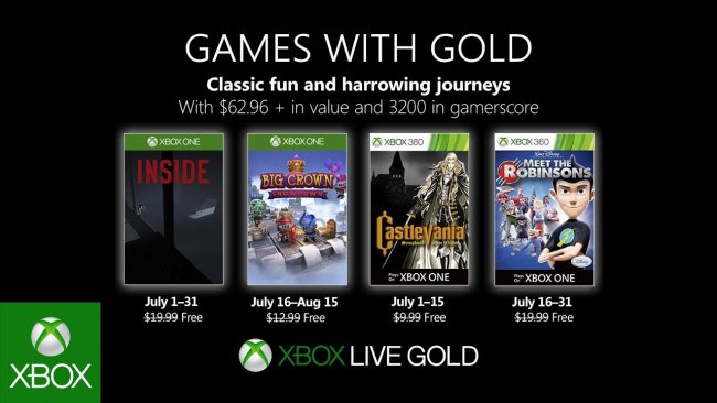 بازی های رایگان ماه July با Xbox Live Gold مشخص شدند