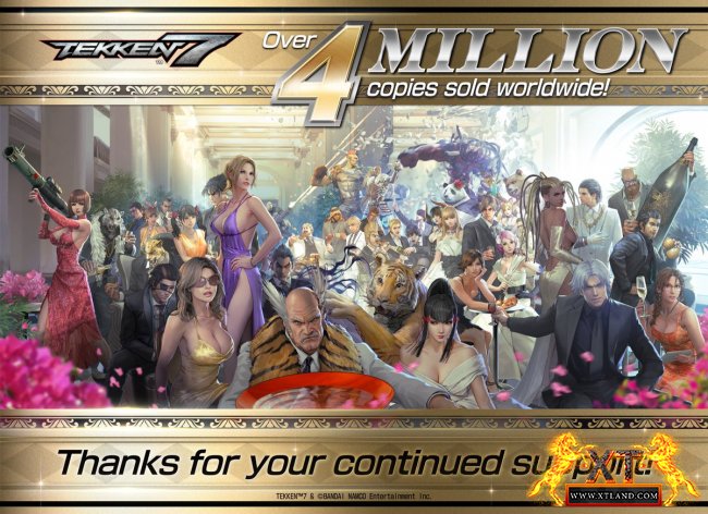فروش بازی Tekken 7 از 4 میلیون نسخه عبور کرد