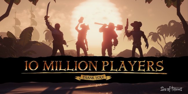 تعداد بازیکنان Sea of Thieves از 10 میلیون بازیکن عبور کرد!