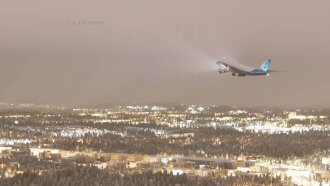 تصاویری زیبا از بازی Microsoft Flight Simulator گرافیک زیبای هواپیمای Boeing 757 را نشان می دهد