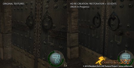 تصاویری از مقایسه پروژه Resident Evil 4 HD منتشر شد.
