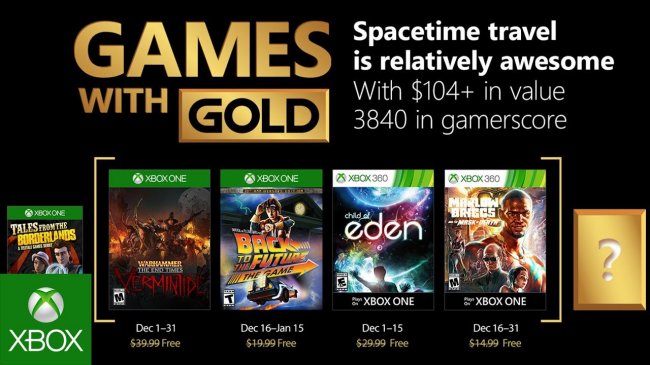 بازی های رایگان ماه December با Xbox Live Gold مشخص شدند