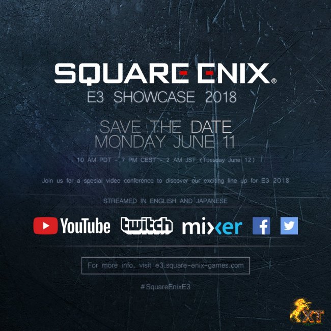 شرکت Square Enix اعلام کرد که در E3 2018 کنفرانس خبری برگزار خواهد کرد|تاریخ و ساعت برگزاری کنفرانس مشخص شد