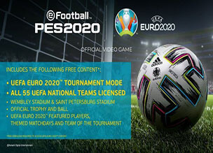 بازی UEFA EURO 2020 به صورت رایگان برای eFootball PES 2020 منتشر خواهد شد