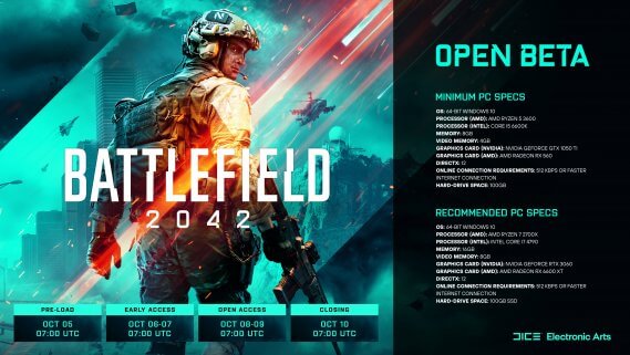 از سیستم مورد نیاز بازی Open Beta بازی Battlefield 2042 رونمایی شد!